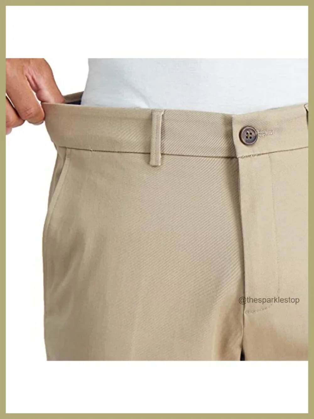 Haggar Men's Slim Fit Flat Front Casual Pant No Iron Stretch Flex Waist